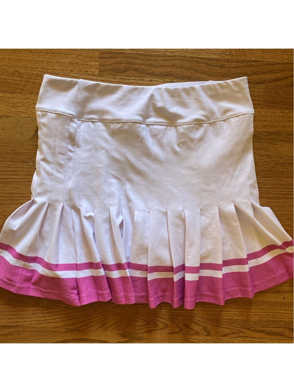 Preppy old money Smith & Quinn white pink tennis golf skort small sorority rush